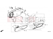 HONDA Forza 125 ABS (NSS125ADP) 2023 E-13 LEFT SIDE COVER