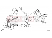 HONDA Forza 125 ABS (NSS125ADP) 2023 F-9 STEERING HANDLE/HANDLE COVER