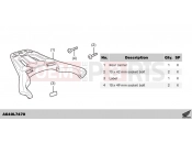 HONDA Forza 125 ABS (NSS125ADP) 2023 L74-23-08 KIT,RR CARRIER