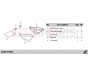 HONDA Forza 750 (NSS750P) 2023 F71-23-04 KIT,LATERAL COVER