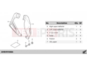HONDA Forza 750 (NSS750P) 2023 R72-23-06 KIT,UPPER DEFLECTOR
