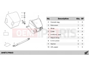 HONDA Forza 750 (NSS750P) 2023 L79-23-03 KIT,CONSOLE BAG