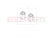 Triumph 2022 Tiger 850 Sport Valve Cap Kit, Bubble Badge