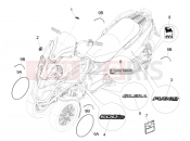GILERA Fuoco 500 LT Plates - Emblems