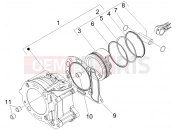 PIAGGIO X7 125 Cylinder-piston-wrist pin unit