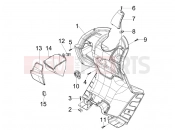 PIAGGIO X7 125 Front glove-box - Knee-guard panel