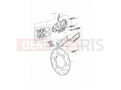 Triumph 1995 THUNDERBIRD Front Brake Caliper and Disc