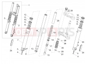 MOTOGUZZI V9 Bobber 850 SE Front fork Kaifa