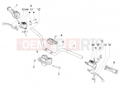PIAGGIO Piaggio 1 Moped (UK) Handlebars - Master cil.