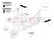 PIAGGIO Piaggio 1 Moped (UK) Plates - Emblems