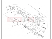 HARLEY-DAVIDSON LOW RIDER  - FXRS FRONT BRAKE CALIPER (1 OF 2)