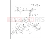 Harley-Davidson 1991 POLICE SUPER GLIDE POLICE (FAIRING)  - FXRP SIDECAR FENDER - TLE & RLE