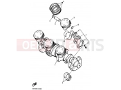 YAMAHA YZF 750 R YZF750R YZF750 (4HY2) 1994 CRANKSHAFT & PISTON