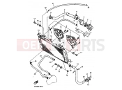 YAMAHA YZF 750 R YZF750R YZF750 (4HY2) 1994 RADIATOR & HOSE