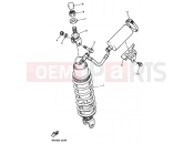 YAMAHA YZF 750 R YZF750R YZF750 (4HY2) 1994 REAR SUSPENSION