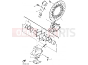 YAMAHA YZF 750 R YZF750R YZF750 (4HY2) 1994 REAR BRAKE CALIPER