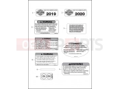 Harley-Davidson 2020 CVO/CUSTOM CVO ULTRA LIMITED  - FLHTKSE LABELS