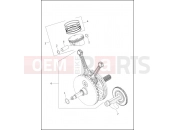 Harley-Davidson 2020 TOURING TOURING ULTRA LIMITED SHRINE EDITION  - FLHTK SHRINE PISTONS AND FLYWHEEL ASSEMBLY - Milwaukee-EightÂ® 107 engine