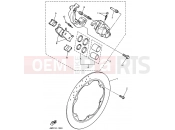 YAMAHA XJ 600 N Diversion Naked XJ600N (4KE1) 1994 FRONT BRAKE CALIPER