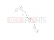 HARLEY-DAVIDSON SOFTAIL FAT BOB  - FXFB BRAKE LINES, FRONT, NON-ABS - FLSL, FXBB, FXLR