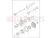 Harley-Davidson 2018 TRIKE TRIKE TRI GLIDE ULTRA  - FLHTCUTG AXLE ASSEMBLY, REAR