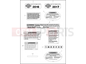 Harley-Davidson 2017 TOURING ULTRA LIMITED  - FLHTK LABELS