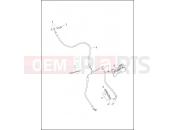 Harley-Davidson 2017 TOURING ULTRA LIMITED SHRINE  - FLHTK SHRINE BRAKE LINE, FRONT - NON-ABS