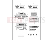 Harley-Davidson 2017 CVO/CUSTOM CVO STREET GLIDE  - FLHXSE LABELS