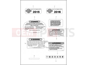 Harley-Davidson 2016 CVO/CUSTOM CVO STREET GLIDE  - FLHXSE LABELS