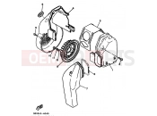 YAMAHA Beluga XC 125 XC125 BELUGA (3TE3) 1993 AIR SHROUD & FAN