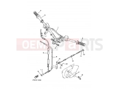 YAMAHA Beluga XC 125 XC125 BELUGA (3TE3) 1993 STEERING HANDLE & CABLE