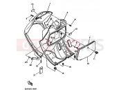 YAMAHA Beluga XC 125 XC125 BELUGA (3TE3) 1993 LEG SHIELD