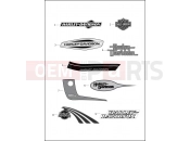 Harley-Davidson 2014 DYNA DYNA STREET BOB  - FXDB FUEL TANK TRIM