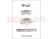 Harley-Davidson 2014 DYNA DYNA SUPER GLIDE CUSTOM  - FXDC 103 LABELS