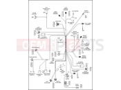 Harley-Davidson 2013 CVO/CUSTOM CVO ROAD GLIDE  - FLTRXSE2 WIRING HARNESS, INTERCONNECT (2 OF 2)