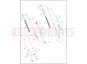 Harley-Davidson 2013 DYNA DYNA STREET BOB (H-D1)  - FXDBA FORK, FRONT - FLD