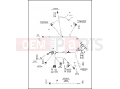 Harley-Davidson 2013 DYNA DYNA SUPER GLIDE CUSTOM ANV  - FXDC ANV WIRING HARNESS, MAIN, NON-ABS (5 OF 5)
