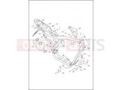 Harley-Davidson 2013 SPORTSTER SPORTSTER 1200 CUSTOM LIMITED A  - XL1200CA FRAME & JIFFY STAND - XR1200X