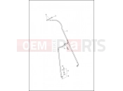 Harley-Davidson 2013 TOURING ROAD KING CLASSIC  - FLHRC BRAKE LINE, FRONT - NON-ABS