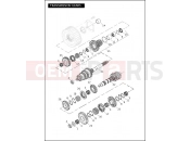 Harley-Davidson 2012 CVO/CUSTOM CVO STREET GLIDE  - FLHXSE3 TRANSMISSION GEARS