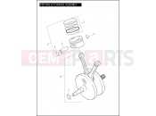HARLEY-DAVIDSON DYNA SWITCHBACK  - FLD 103 PISTONS & FLYWHEEL ASSEMBLY - TWIN CAM 103â¢