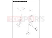 HARLEY-DAVIDSON DYNA FAT BOB  - FXDF BRAKE LINES, FRONT - NON-ABS