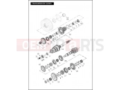 HARLEY-DAVIDSON DYNA FAT BOB  - FXDF TRANSMISSION GEARS