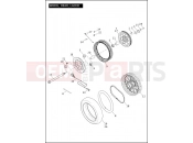 Harley-Davidson 2012 DYNA DYNA FAT BOB  - FXDF 103 WHEEL, REAR, LACED