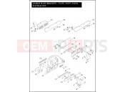 Harley-Davidson 2012 SOFTAIL FAT BOY LO  - FLSTFB LICENSE PLATE BRACKETS - FLSTC, FLSTF, FLSTN, FLSTFB & FXST