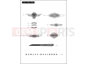 Harley-Davidson 2012 SOFTAIL SOFTAIL DELUXE  - FLSTN FUEL TANK TRIM