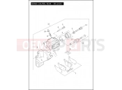 Harley-Davidson 2012 SPORTSTER SEVENTY-TWO  - XL1200V BRAKE CALIPER, REAR - XR1200X