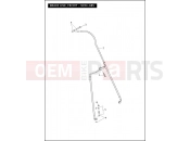 Harley-Davidson 2012 TOURING ROAD KING CLASSIC  - FLHRC BRAKE LINE, FRONT - NON-ABS
