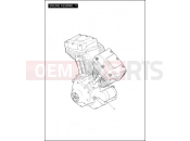 Harley-Davidson 2012 TOURING ROAD GLIDE ULTRA  - FLTRU ENGINE ASSEMBLY - TWIN CAM 103â¢