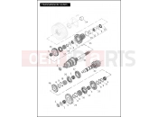 Harley-Davidson 2011 CVO/CUSTOM CVO STREET GLIDE  - FLHXSE2 TRANSMISSION GEARS